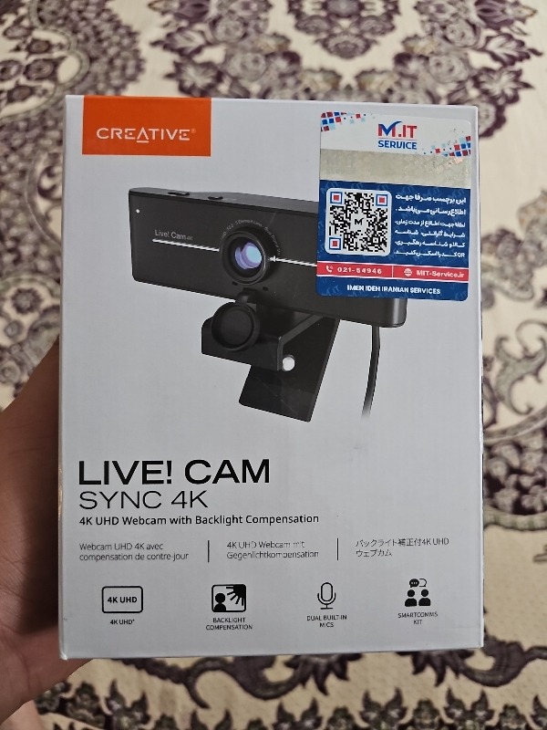 وب کم creative live cam Sync 4k