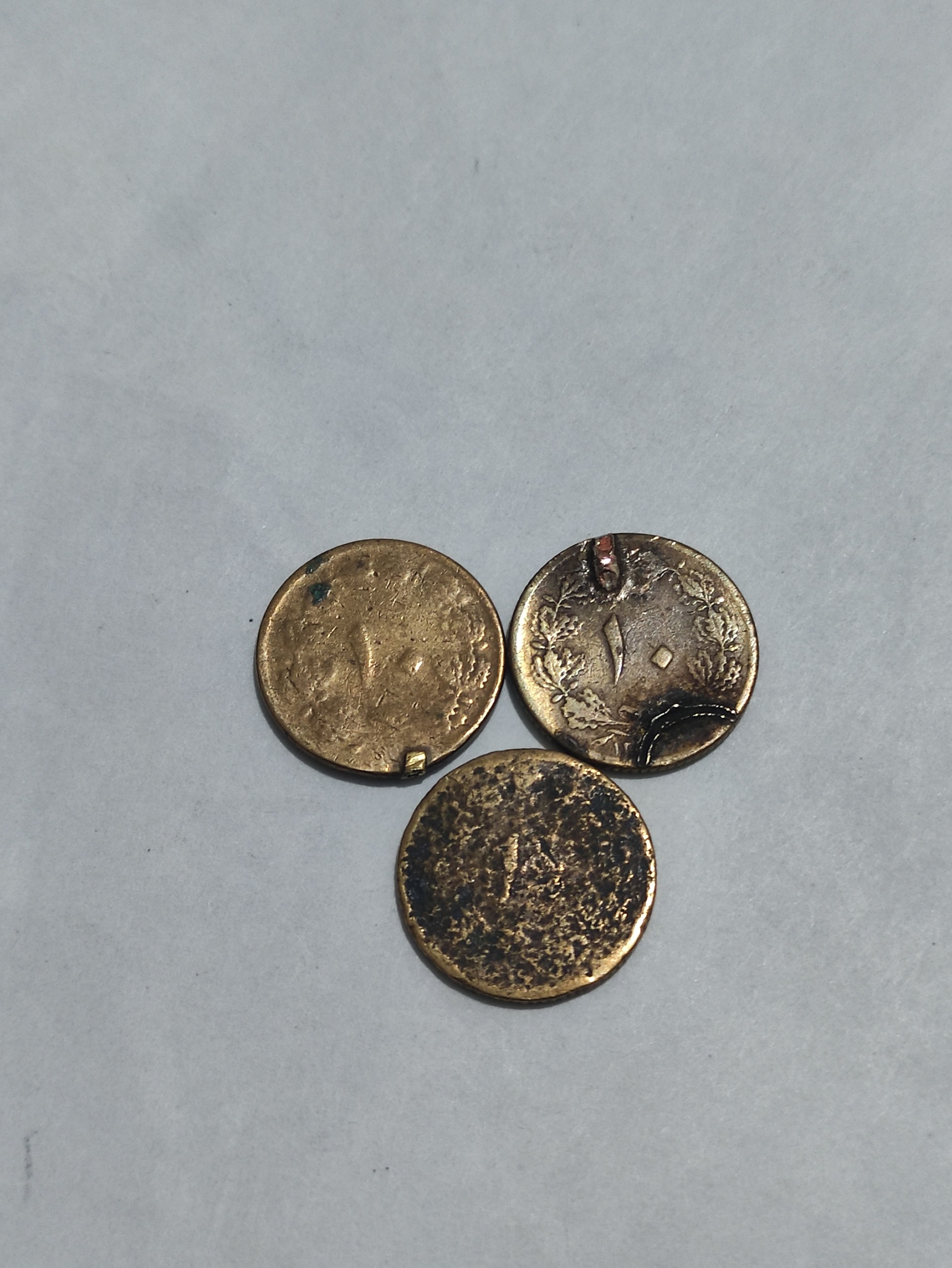 3 عدد ده دینار رضاشاه طبق تصویر
