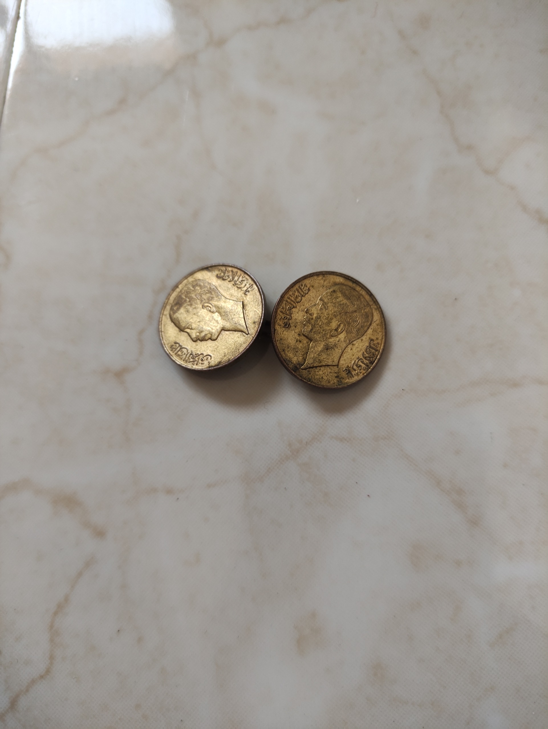 2دکمه سکه ای پادشاه غازی عراق اصل 90 ساله