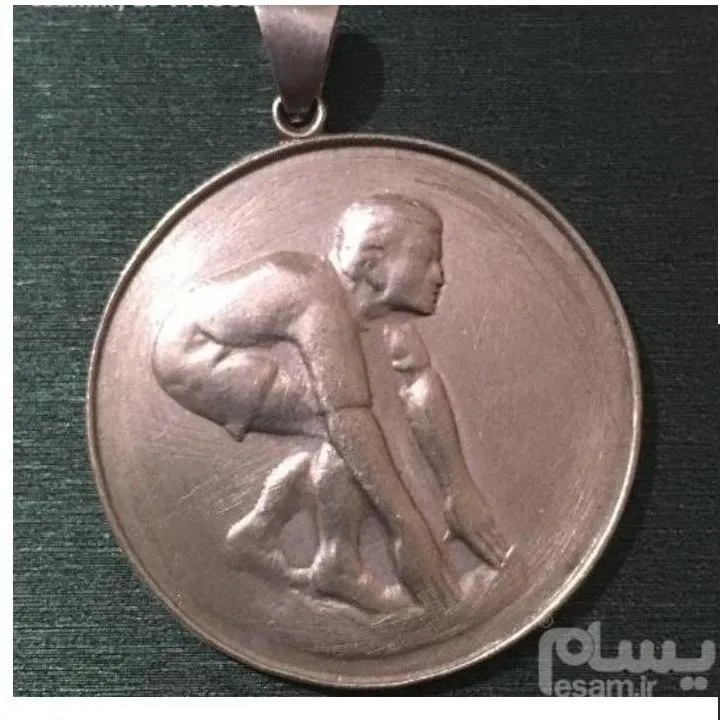 مدال نقره اصلی دوره پهلوی 16 گرمی