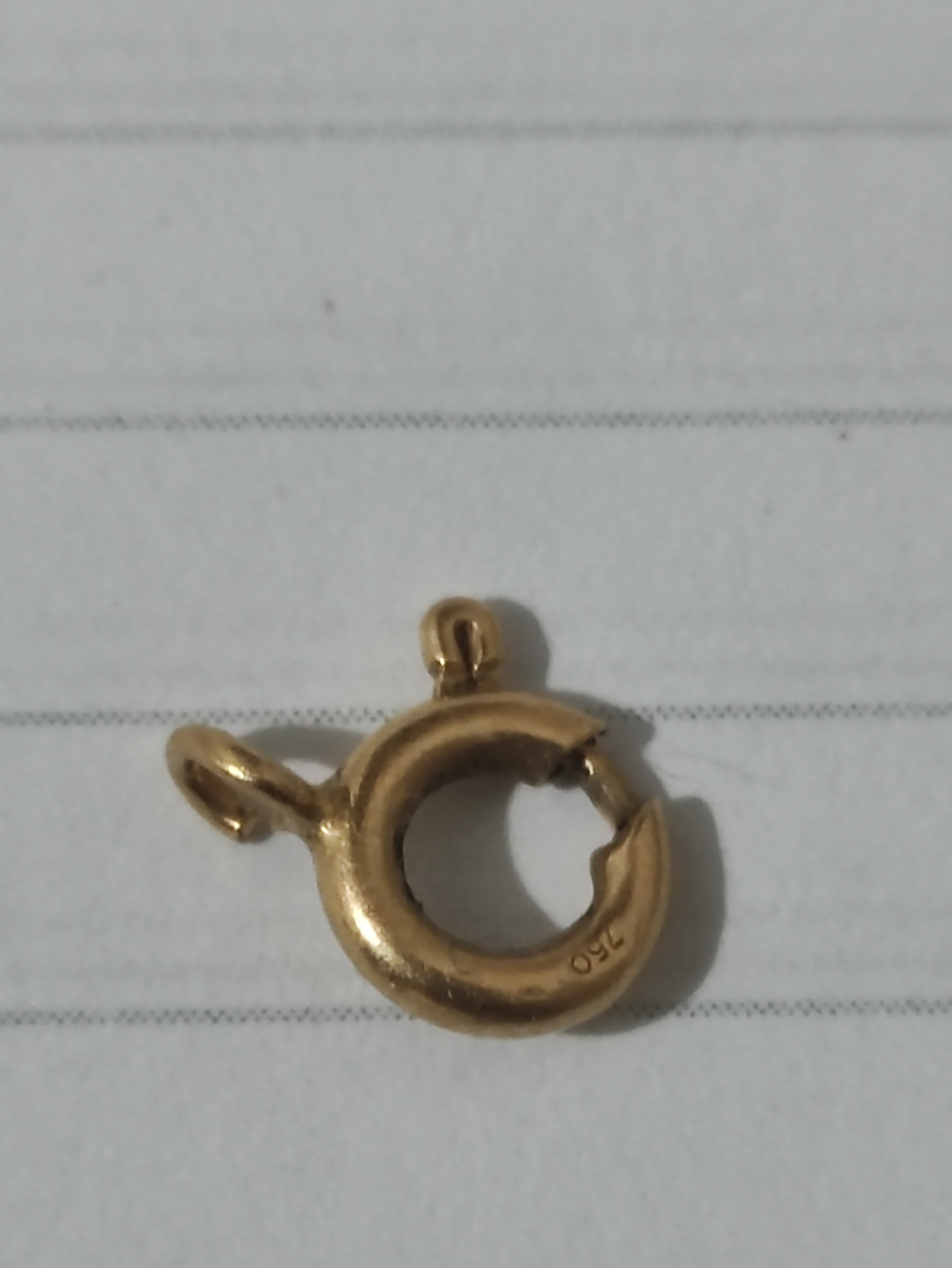 قفل ارزشمند زنجیر گردنی طبق توضیح