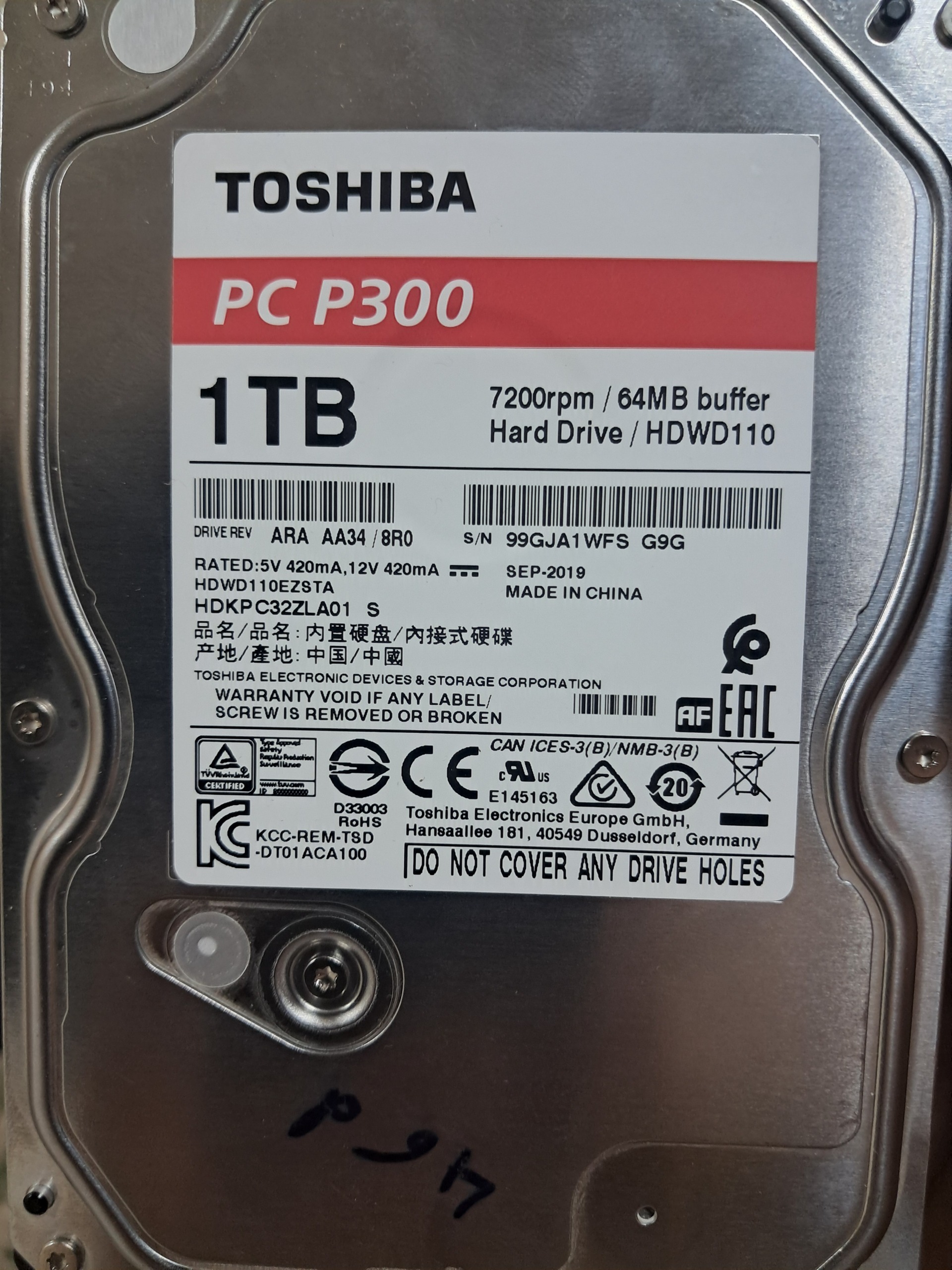 HDD کمیاب توشیبا RED نو مشخصات بخونید