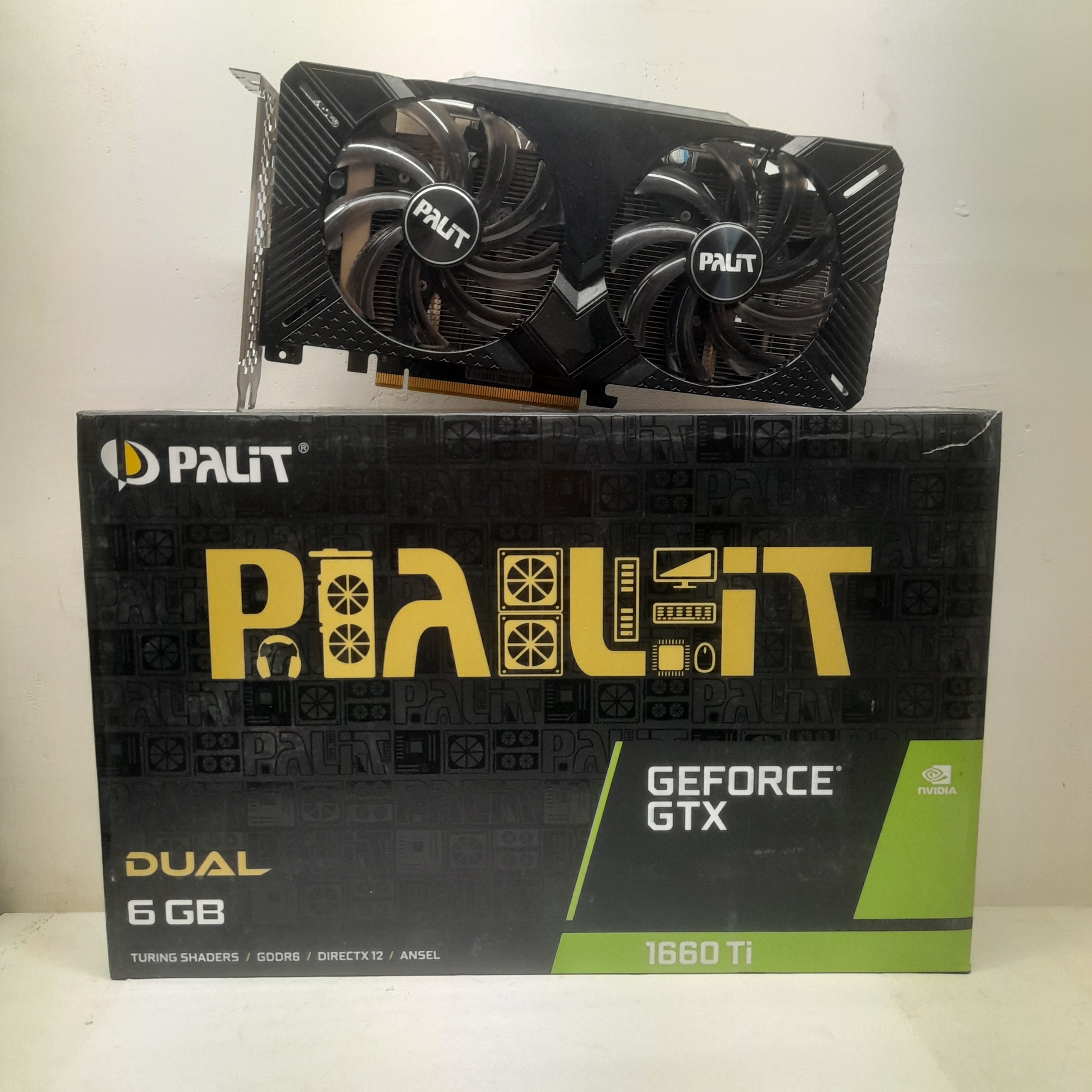 کارت گرافیک قوی 1660ti palit دما نرمال