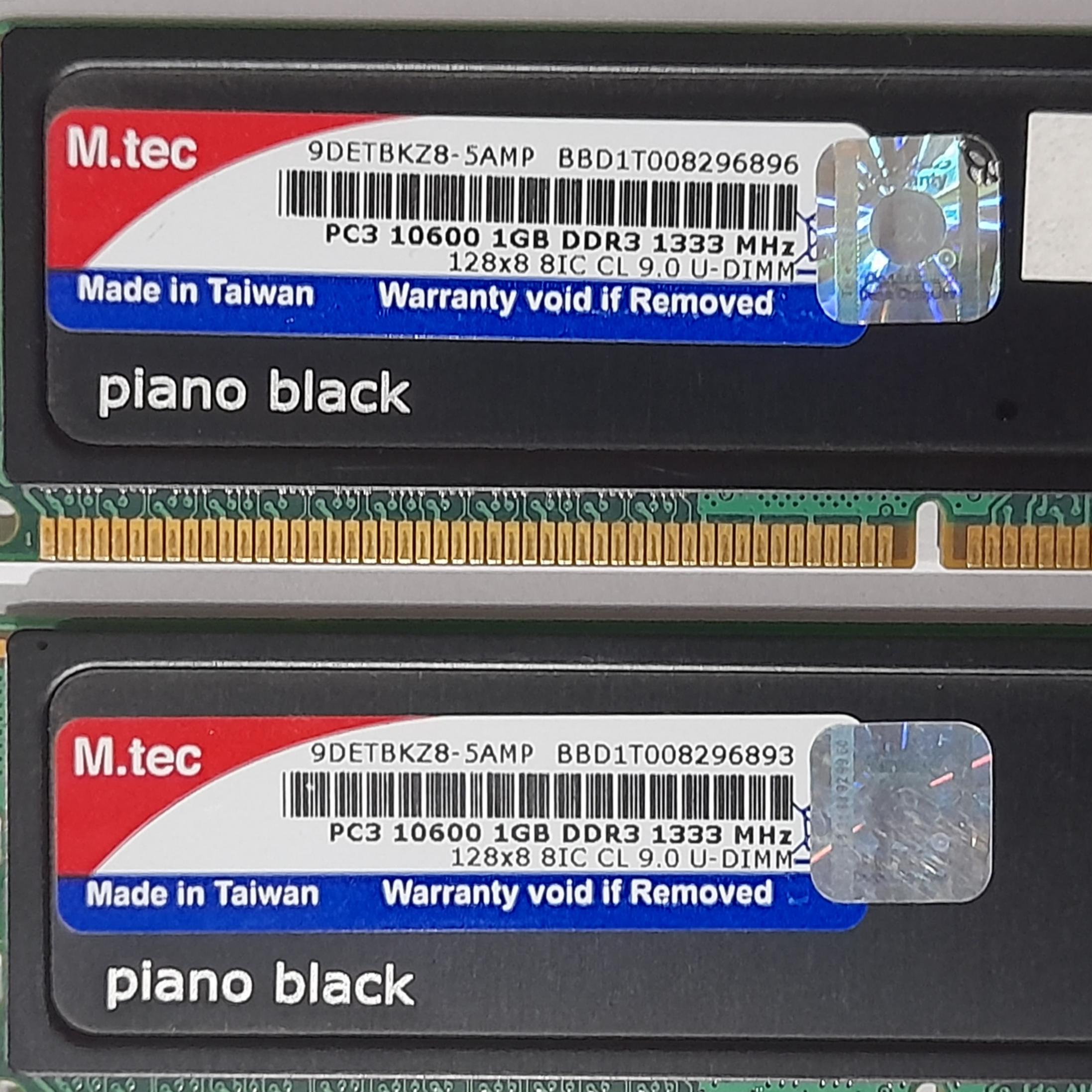 2 گیگ رم  DDR3 دوال چنل باس 13333