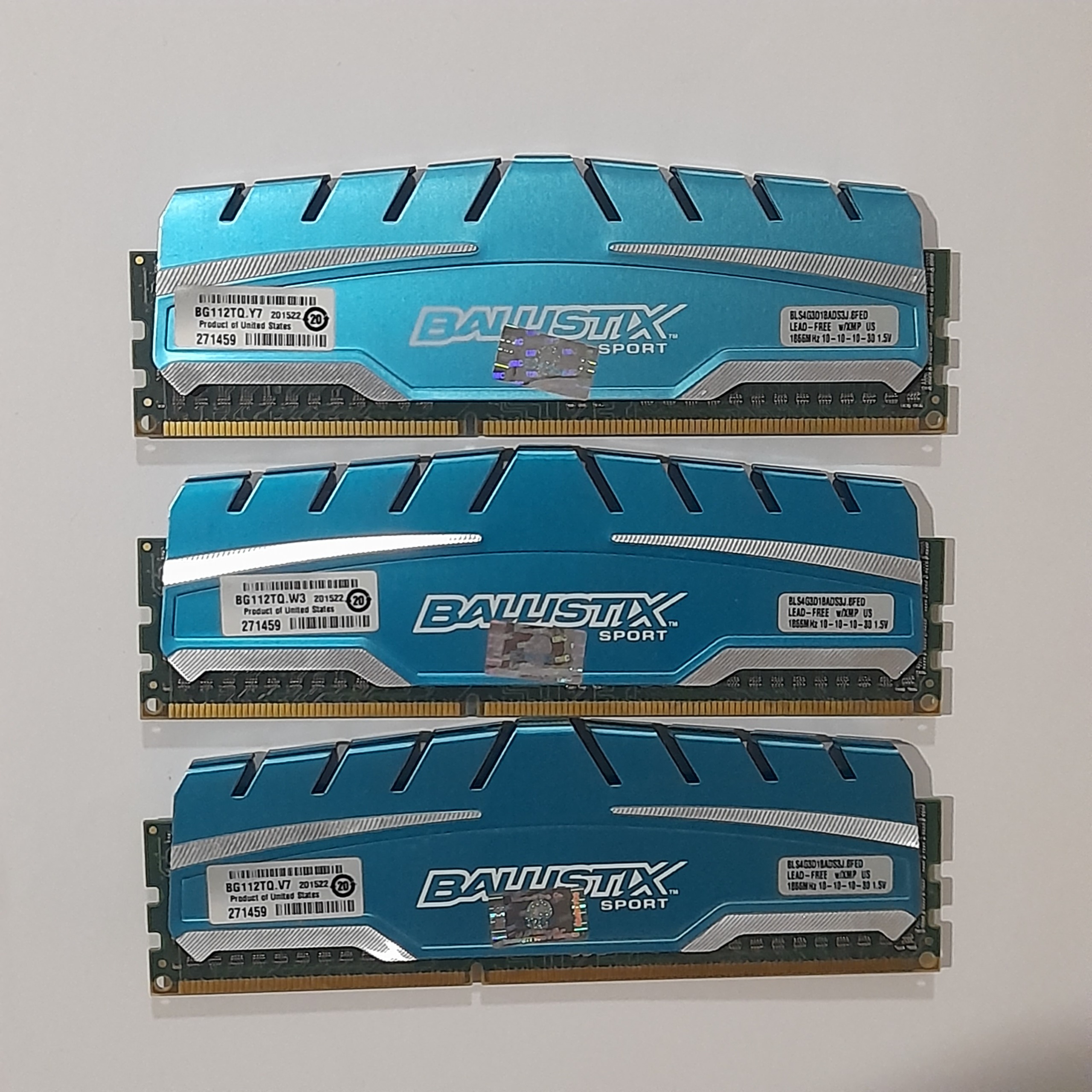 رم 4 گیگ DDR3 باس 1866 کروشیال دوبر چیپ