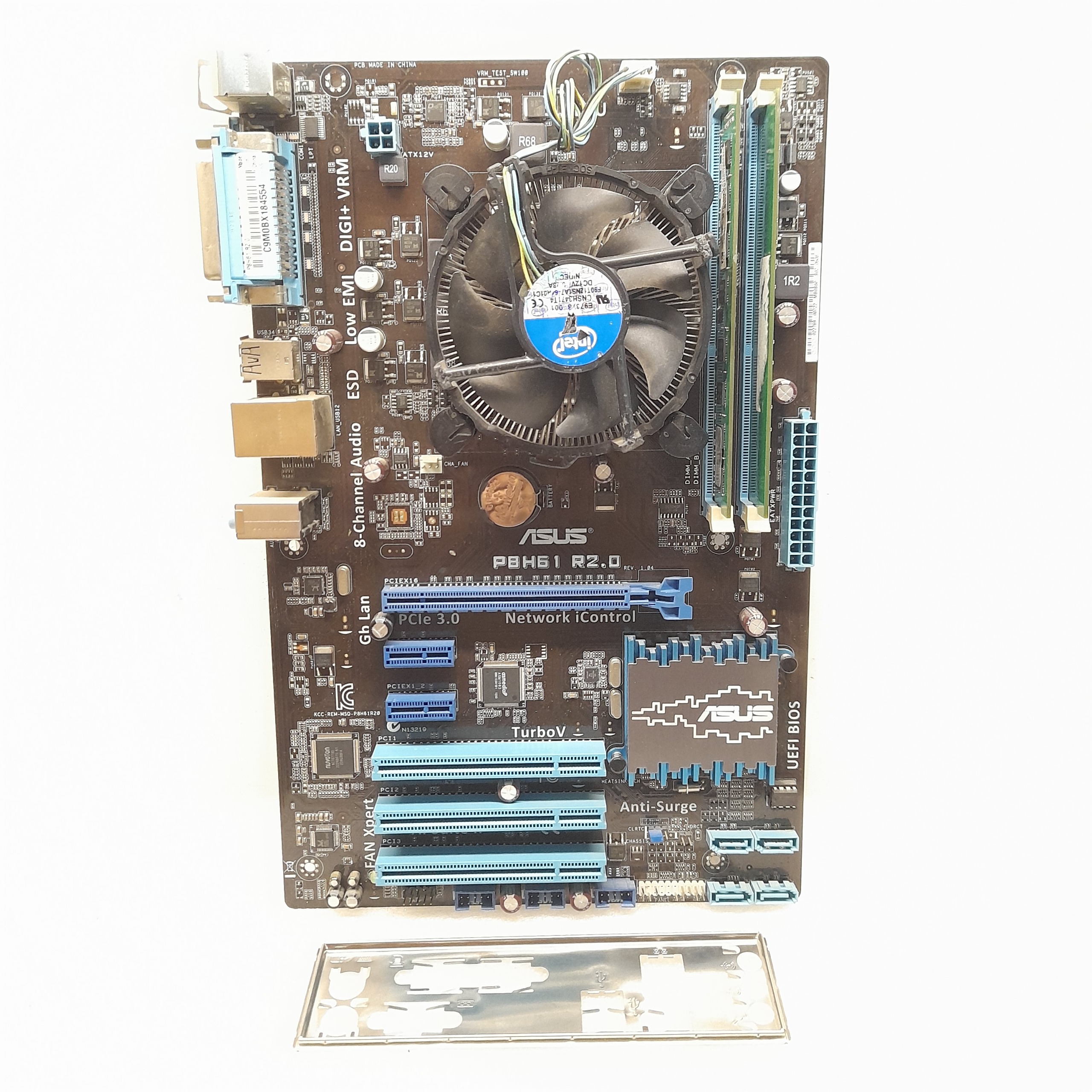 باندل h61 ASUS با رم و پردازنده و فن و پنل