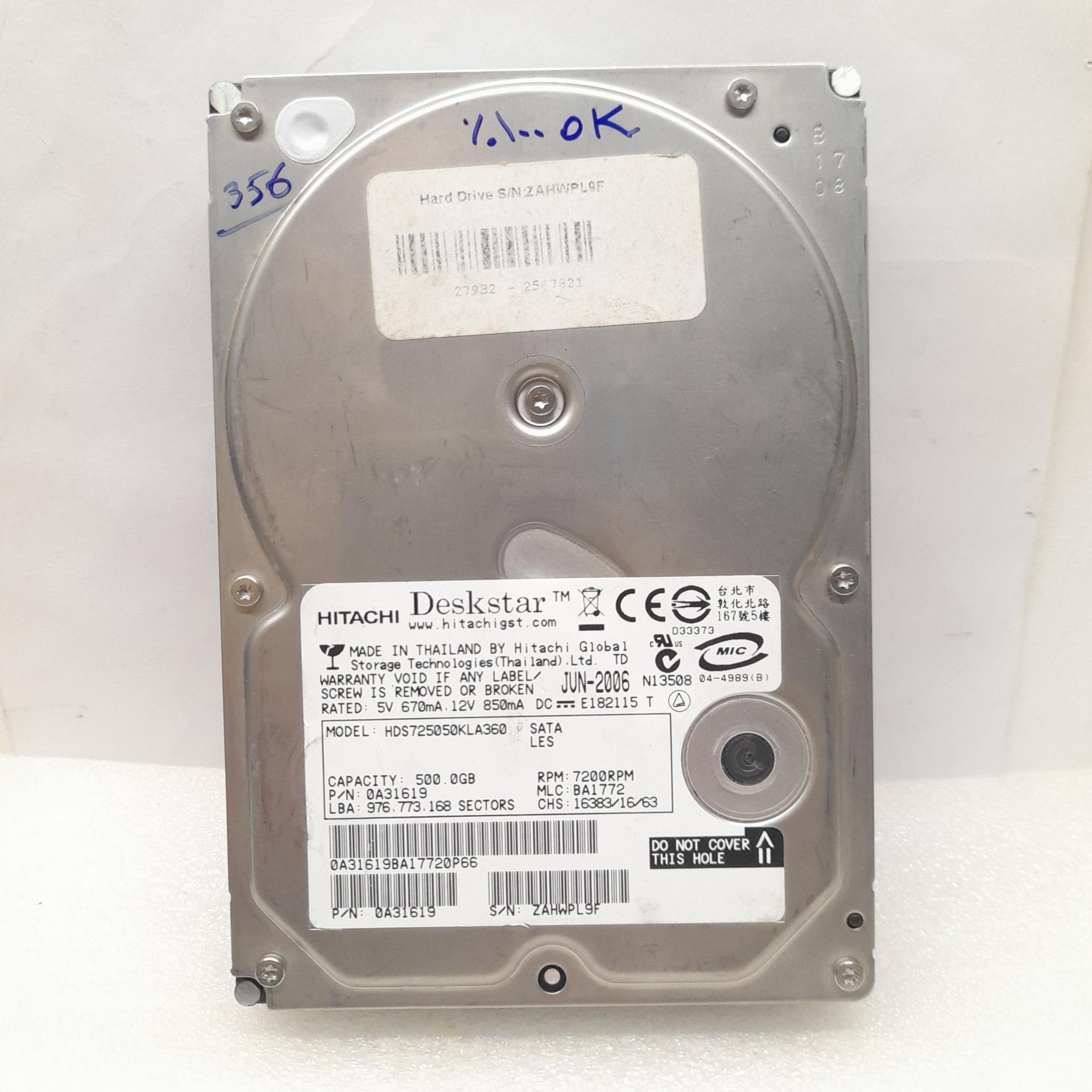 هارد 500 گیگ توشیبا اصلی هلث 100