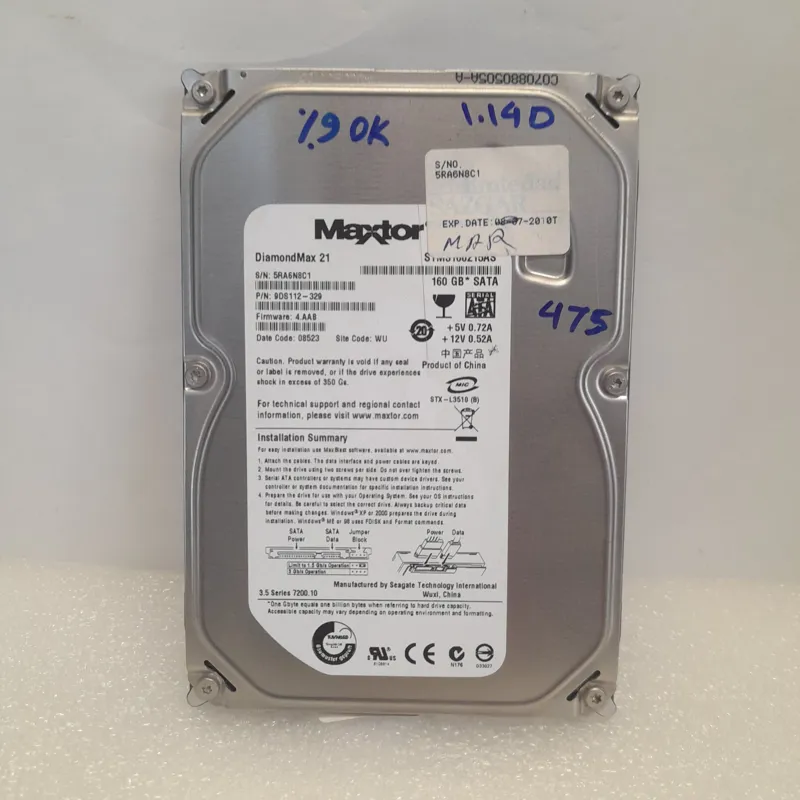 هارد 160 گیگ MAXTOR با هلث 9
