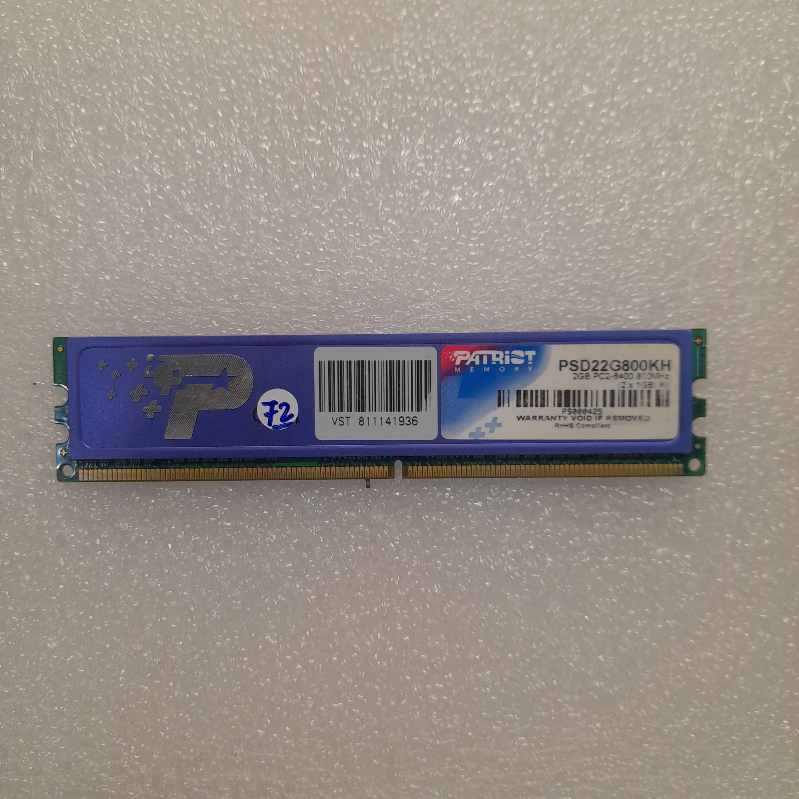 رم 1 گیگ DDR2 PATRIOT باس 800