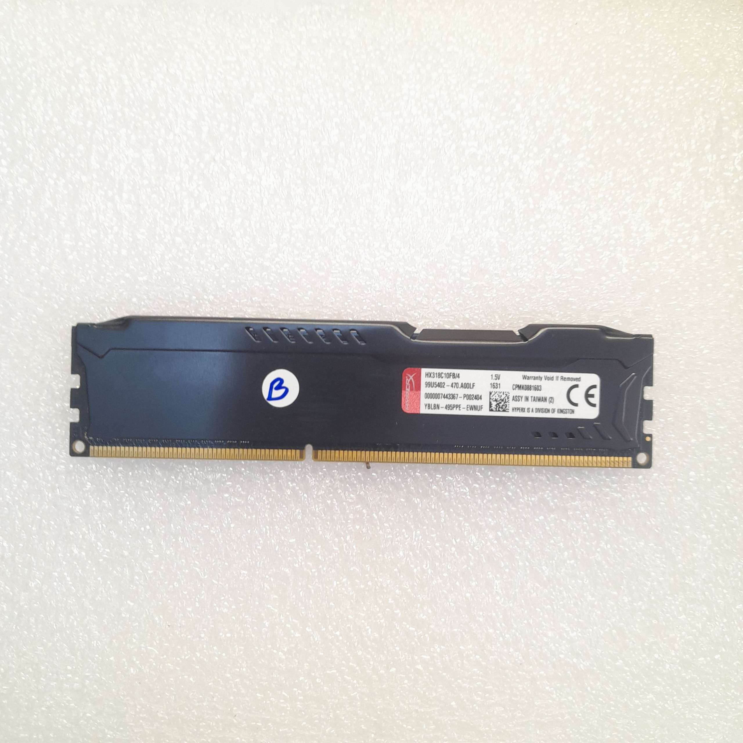 رم 4 گیگ DDR3 کینگستون باس 1866