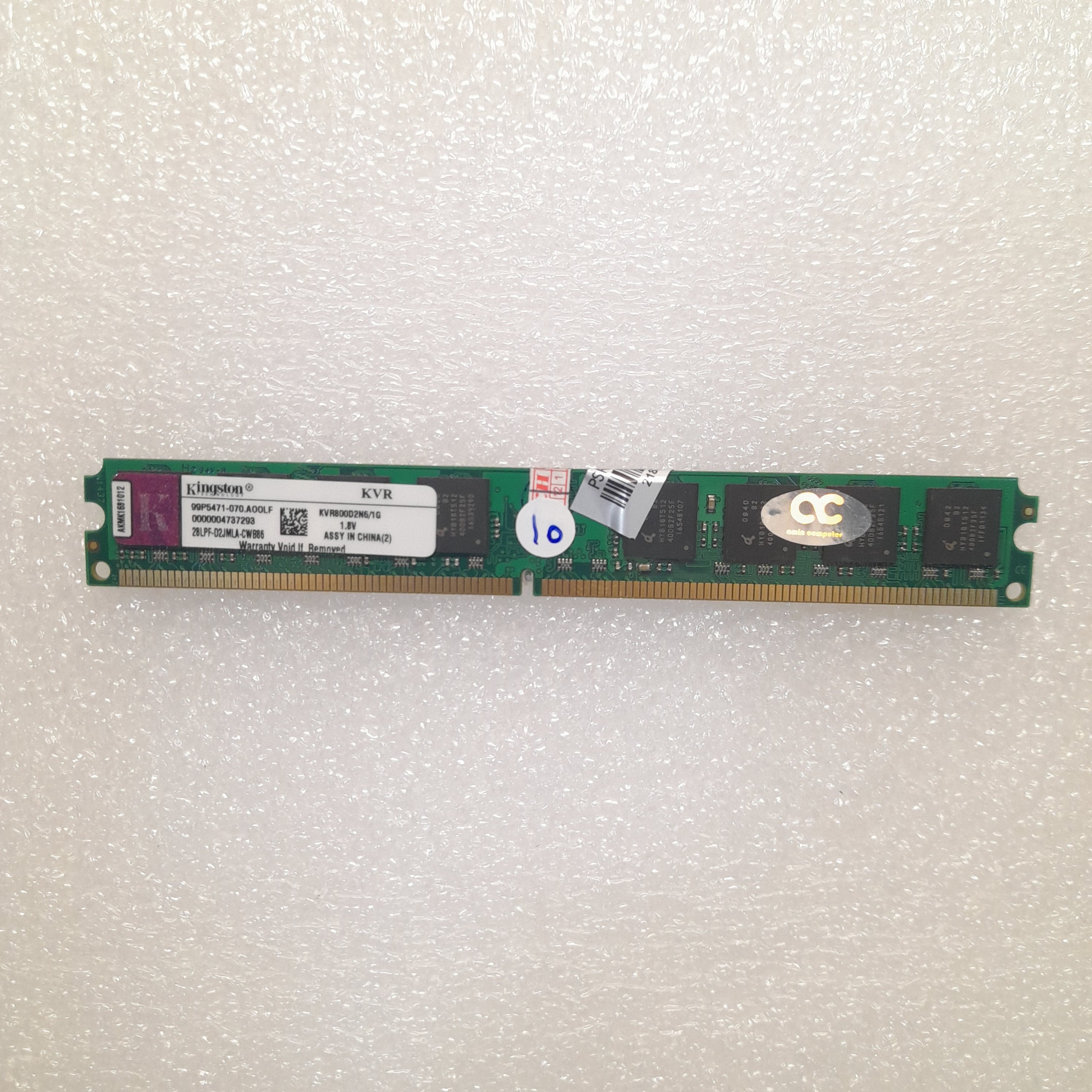 رم 1 گیگ DDR2 کینگستون باس 800