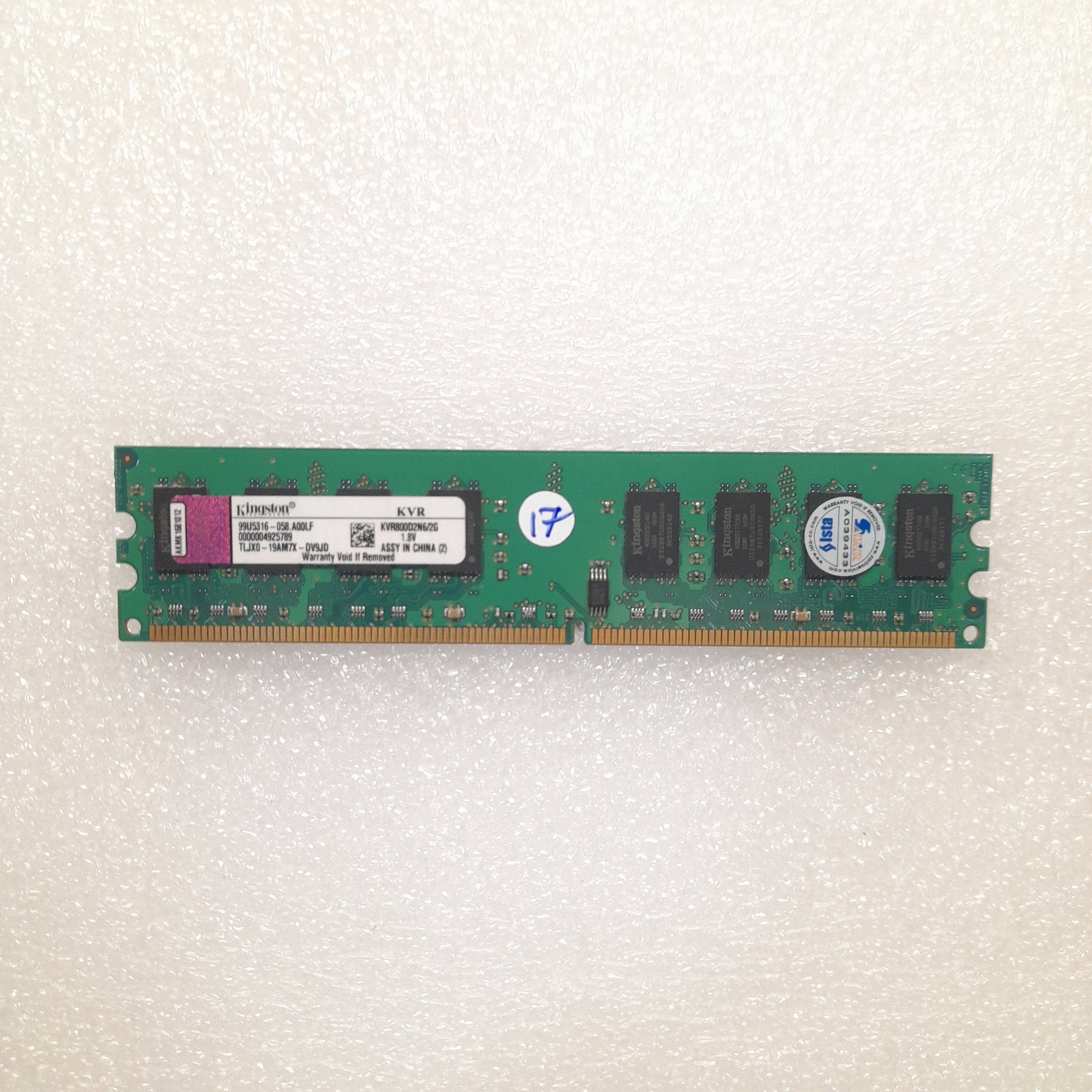 رم 2 گیگ DDR2 کینگستون باس 800