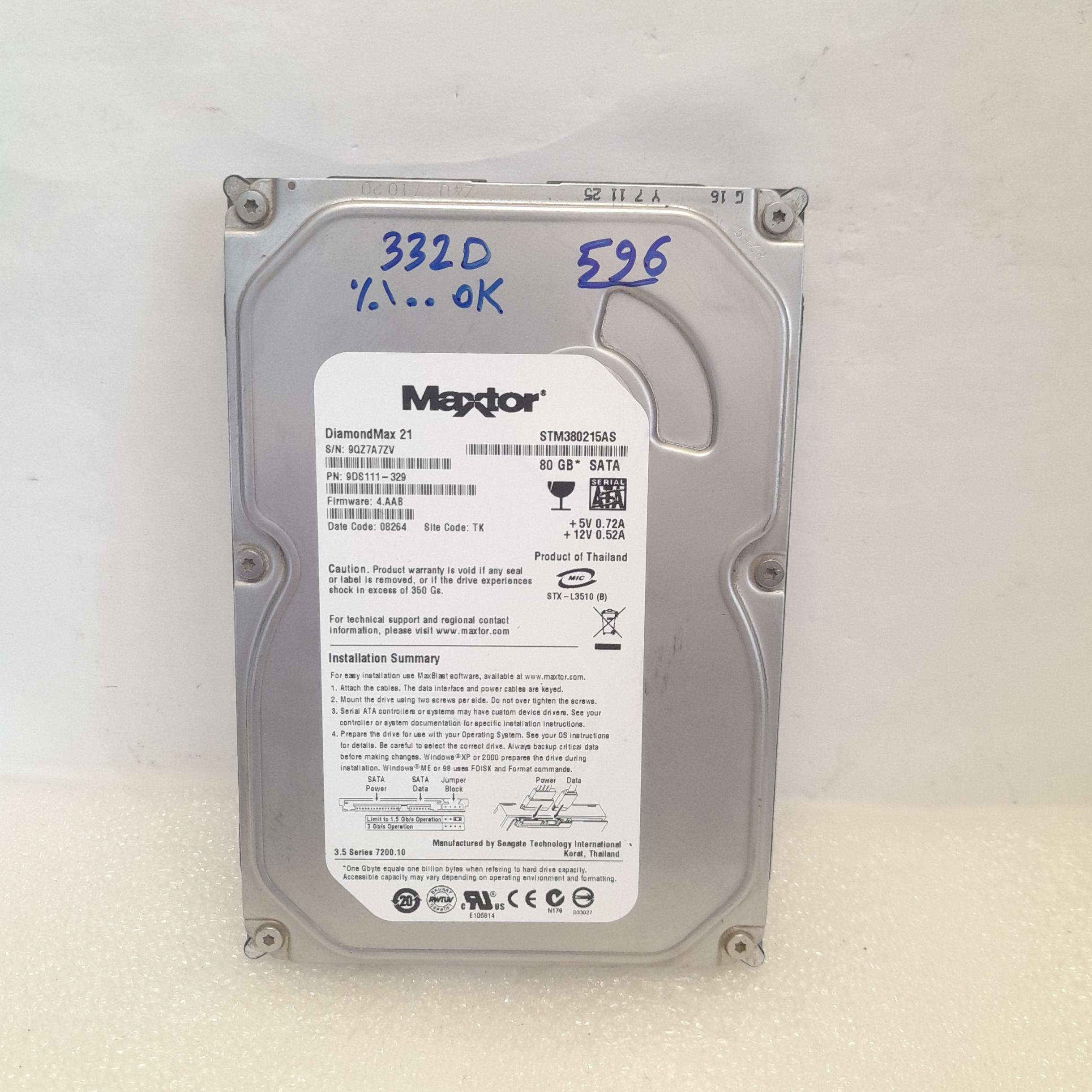 هارد 80 گیگ Maxtor هلث 100