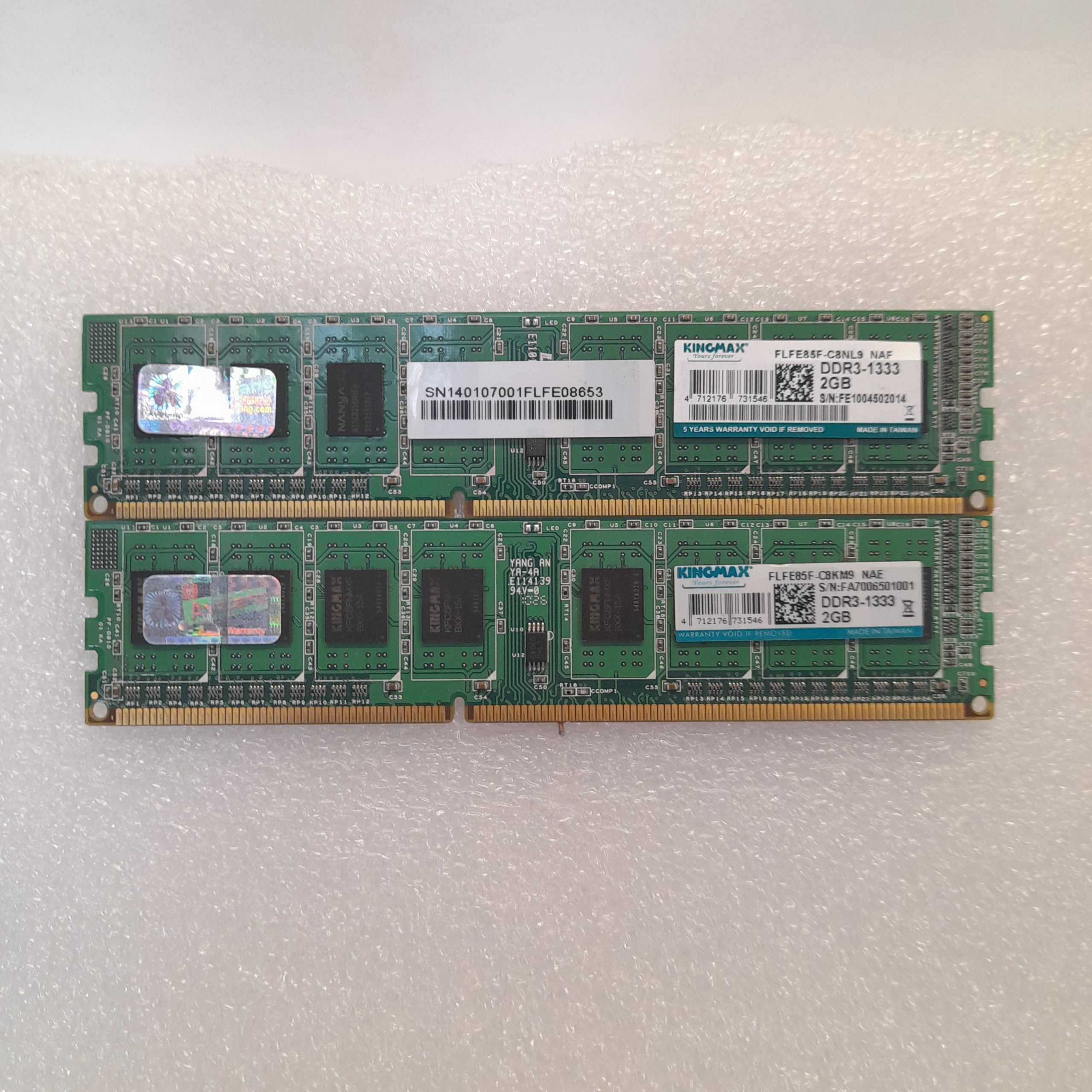2 تا رم 2 گیگ KINGMAX باس 1333 DDR3 یکجا