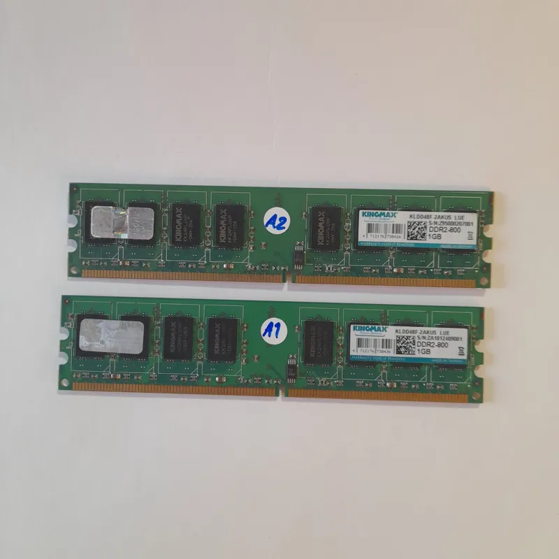 2 تا رم 1 گیگ DDR2 باس 800 KINGMAX