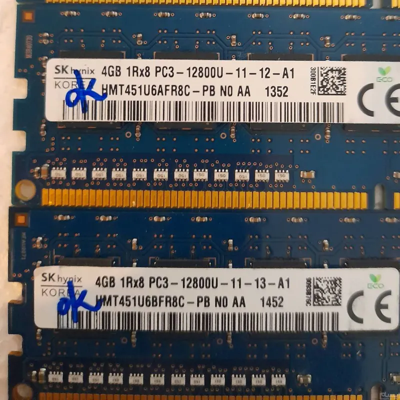 رم 4 گیگ SK Hynix DDR3 باس 1600 یک طرف چیپ