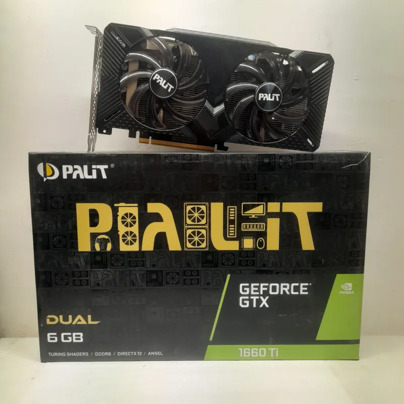 کارت گرافیک قوی 1660ti palit دما نرمال