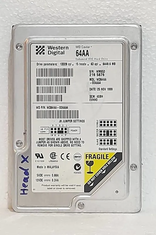 هارد آنتیک 6.4 گیگابایتی وسترن ide