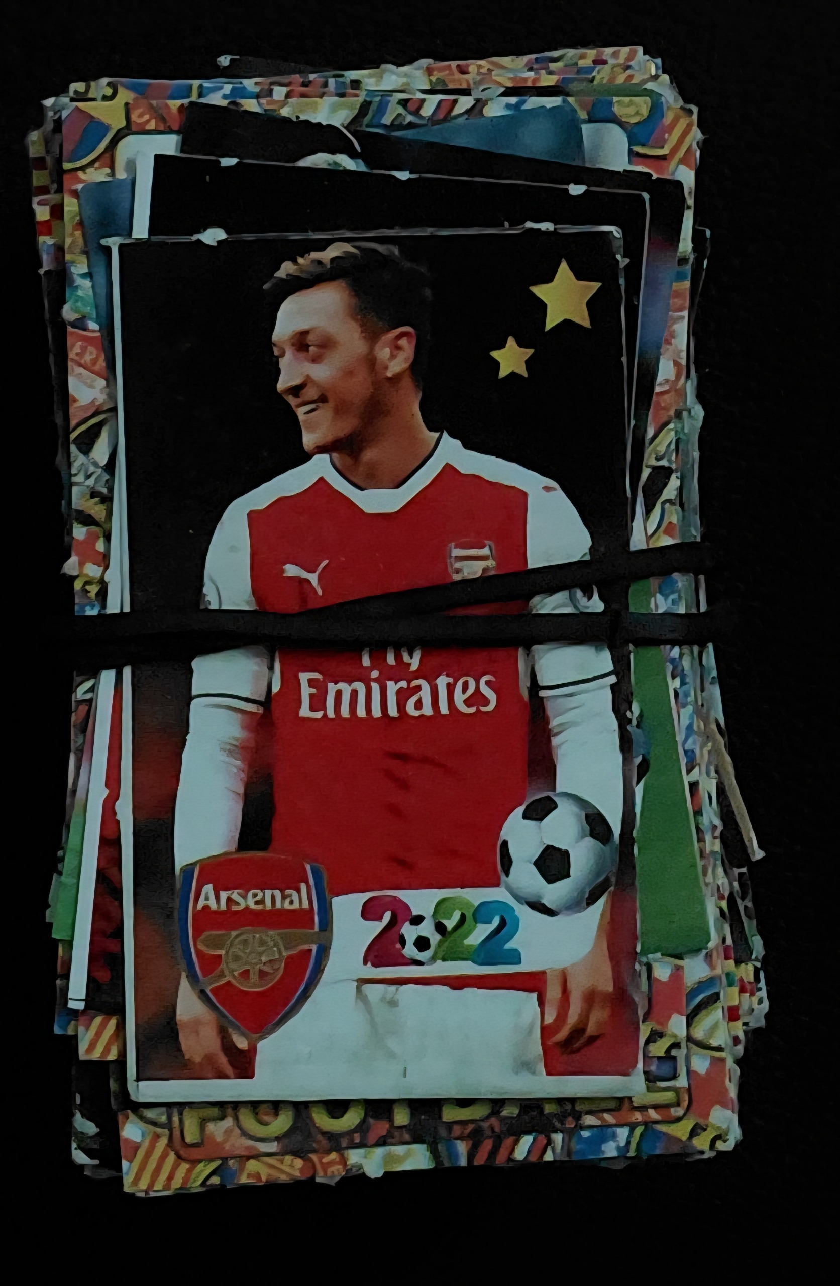 کارت بازی فوتبالی نو و آکبند 100 عددی