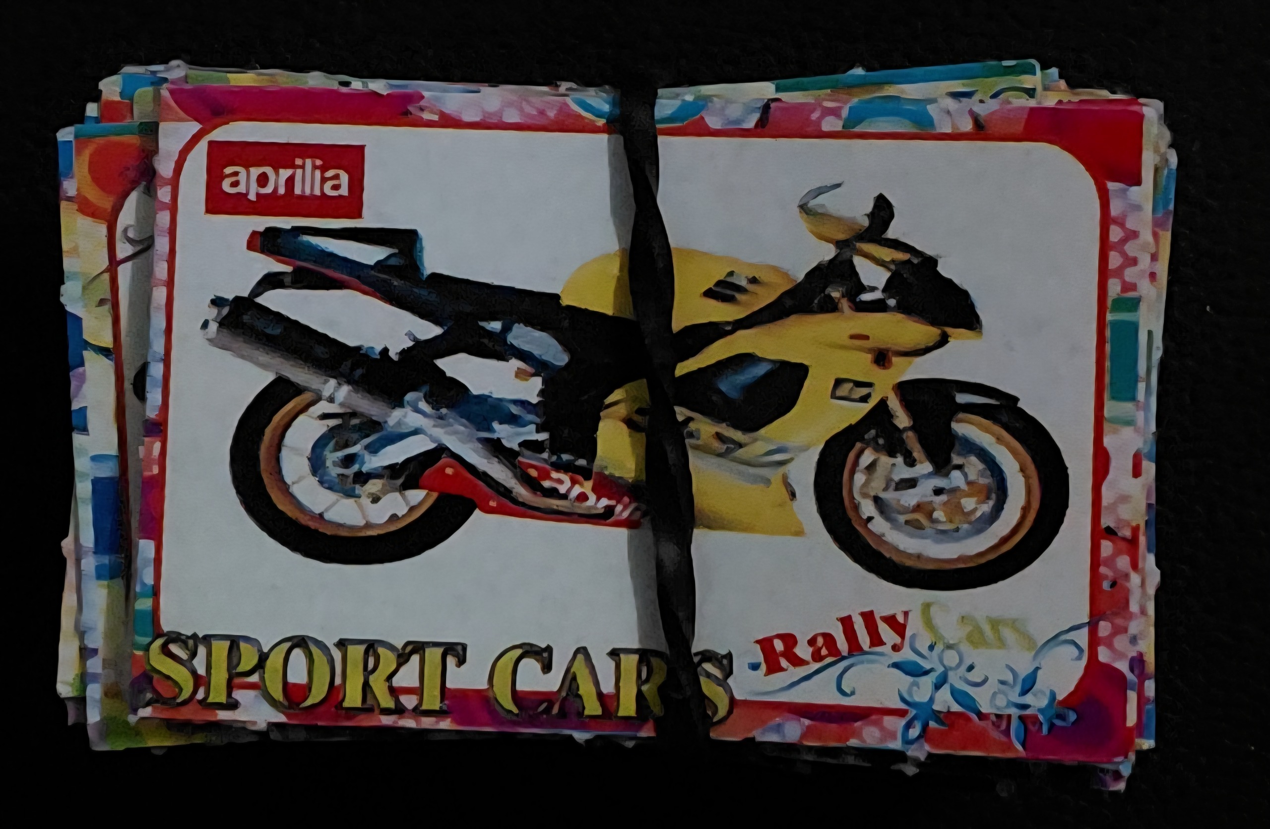 کارت بازی ماشین و موتور نو و عالی 100 عددی