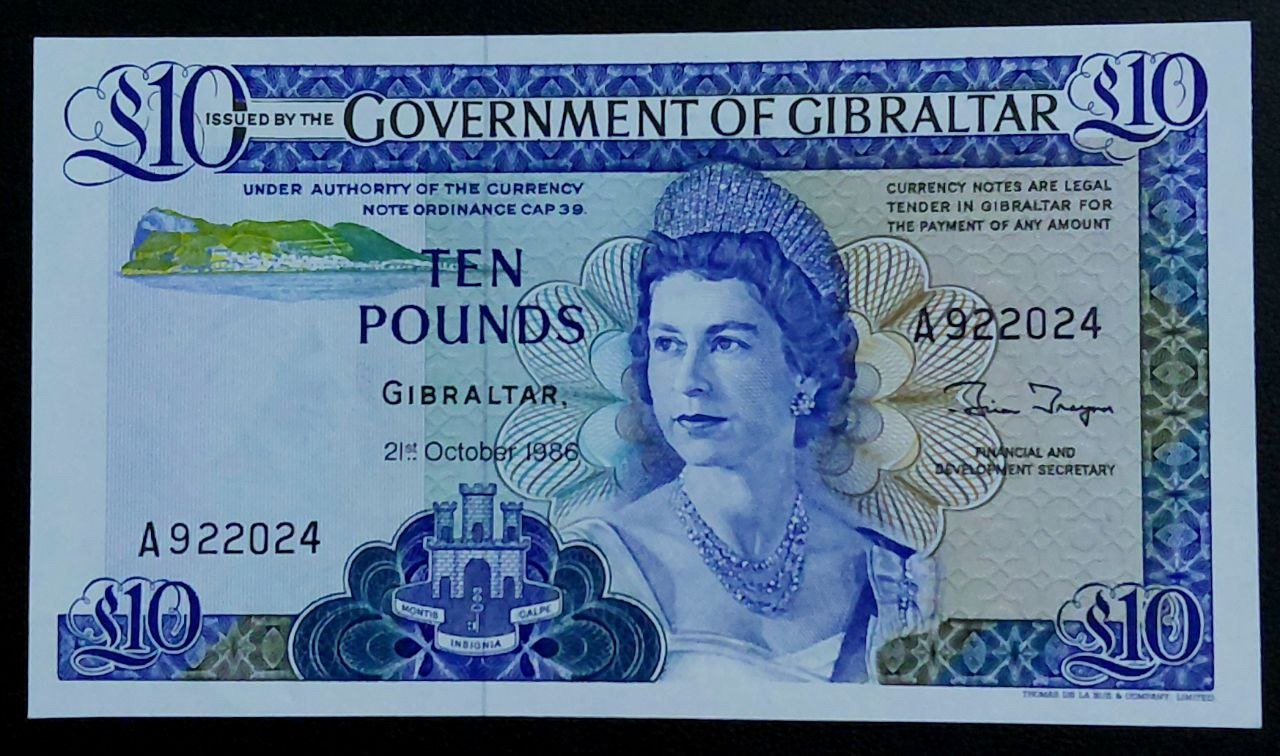 تک 10 پوند جبل الطارق سوپربانکی