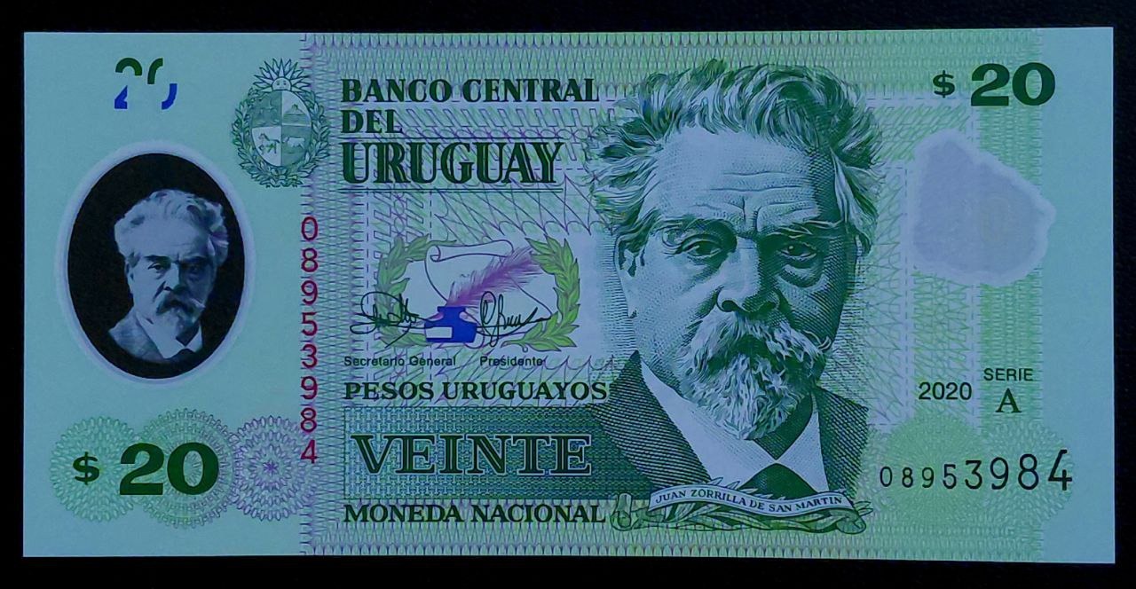 تک 20 پزو پلیمری سوپربانکی اروگوئه