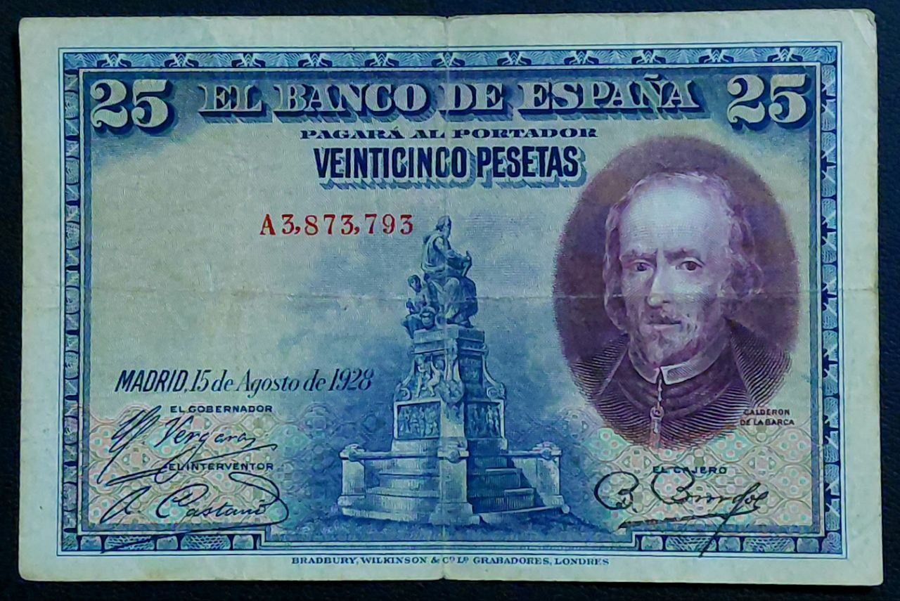 تک 25 پزوتا اسپانیا