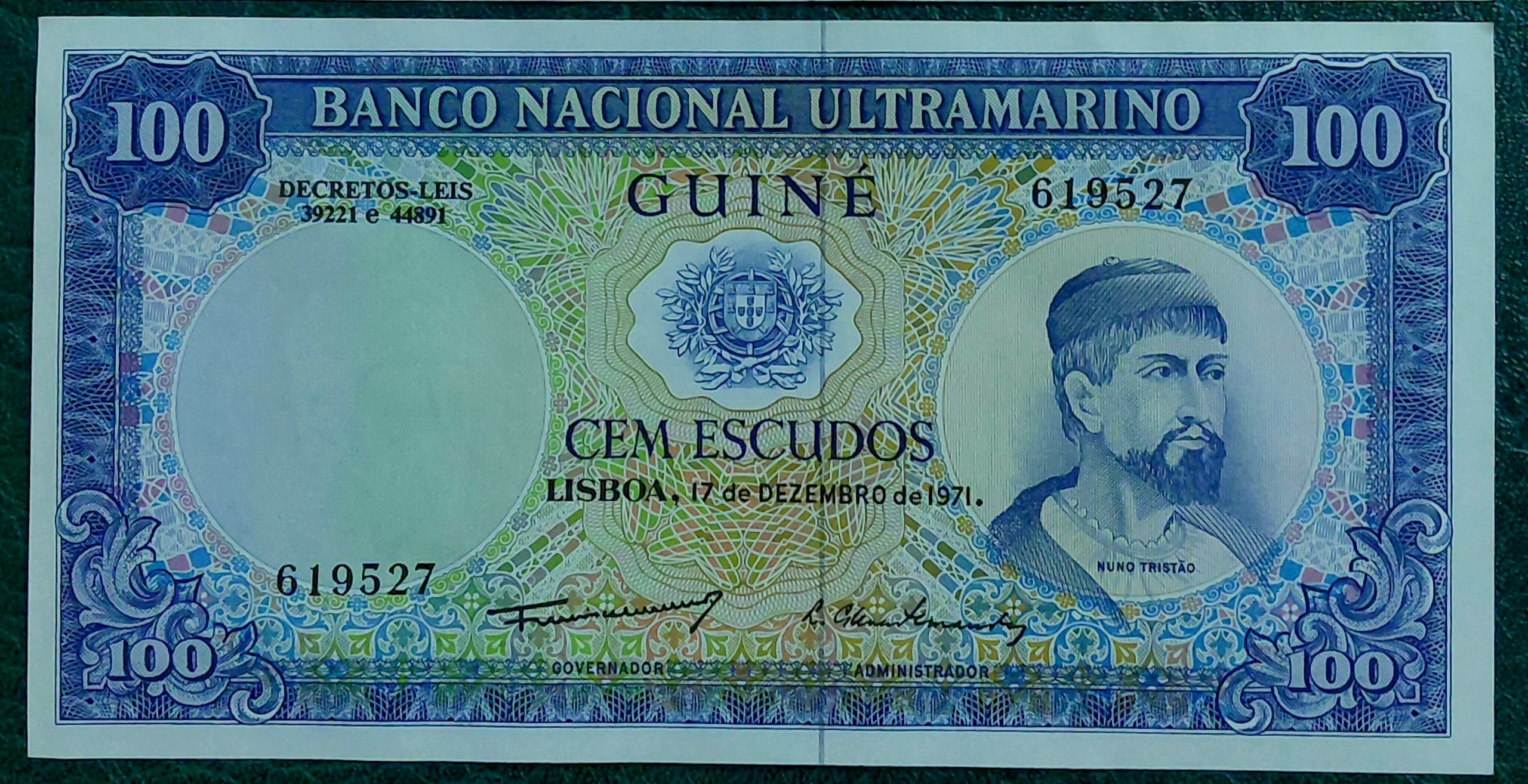تک 100 اسکودوس گینه سری 1971