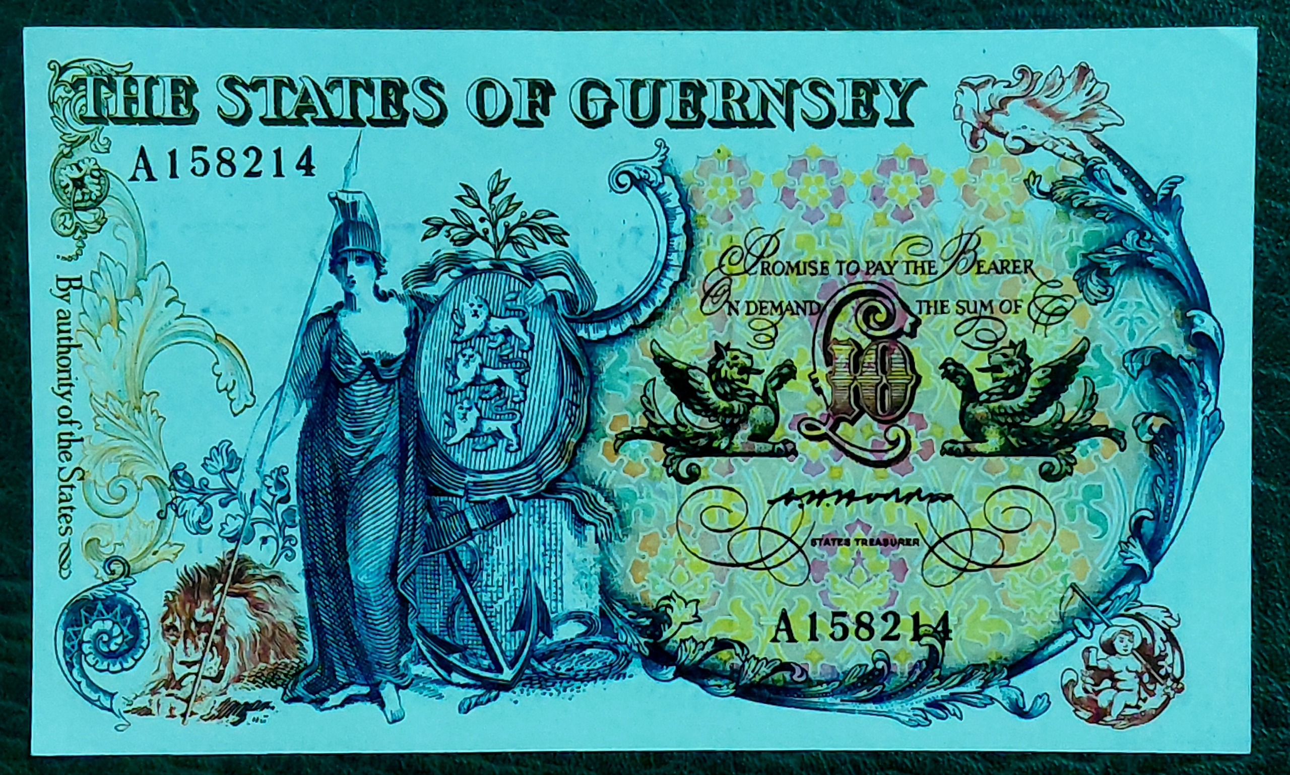 تک تست نوت 10 پوند انگلستان سری 1812
