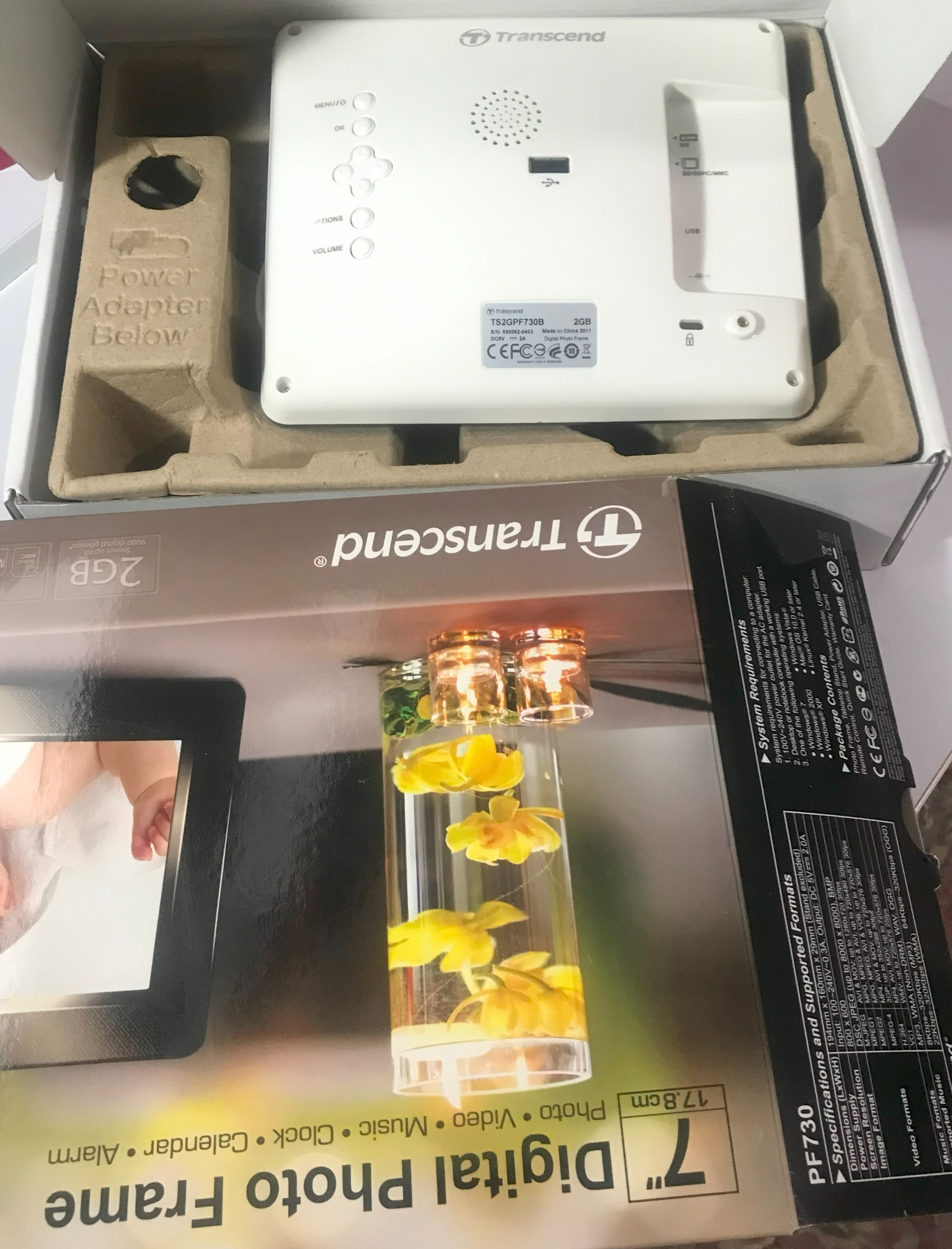 قاب عکس  transcend pf730