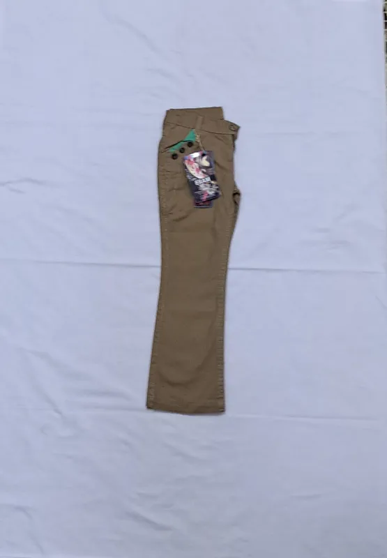 شلوار دخترانه قهوه ای روشن سایز 75