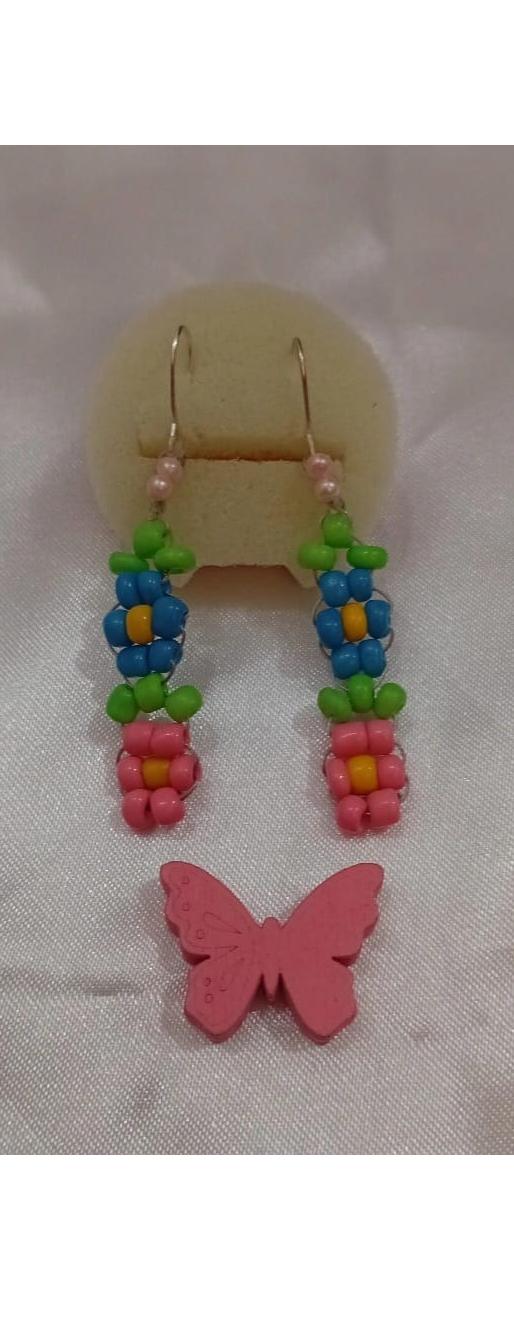 گوشواره طرح گل بهاری