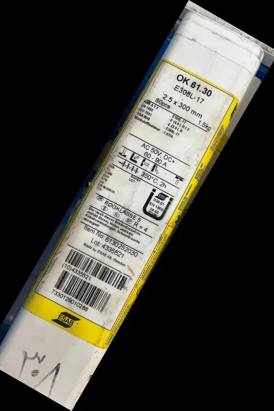 الکترود ایساب E308L کد OK61.30 سایز 2.5