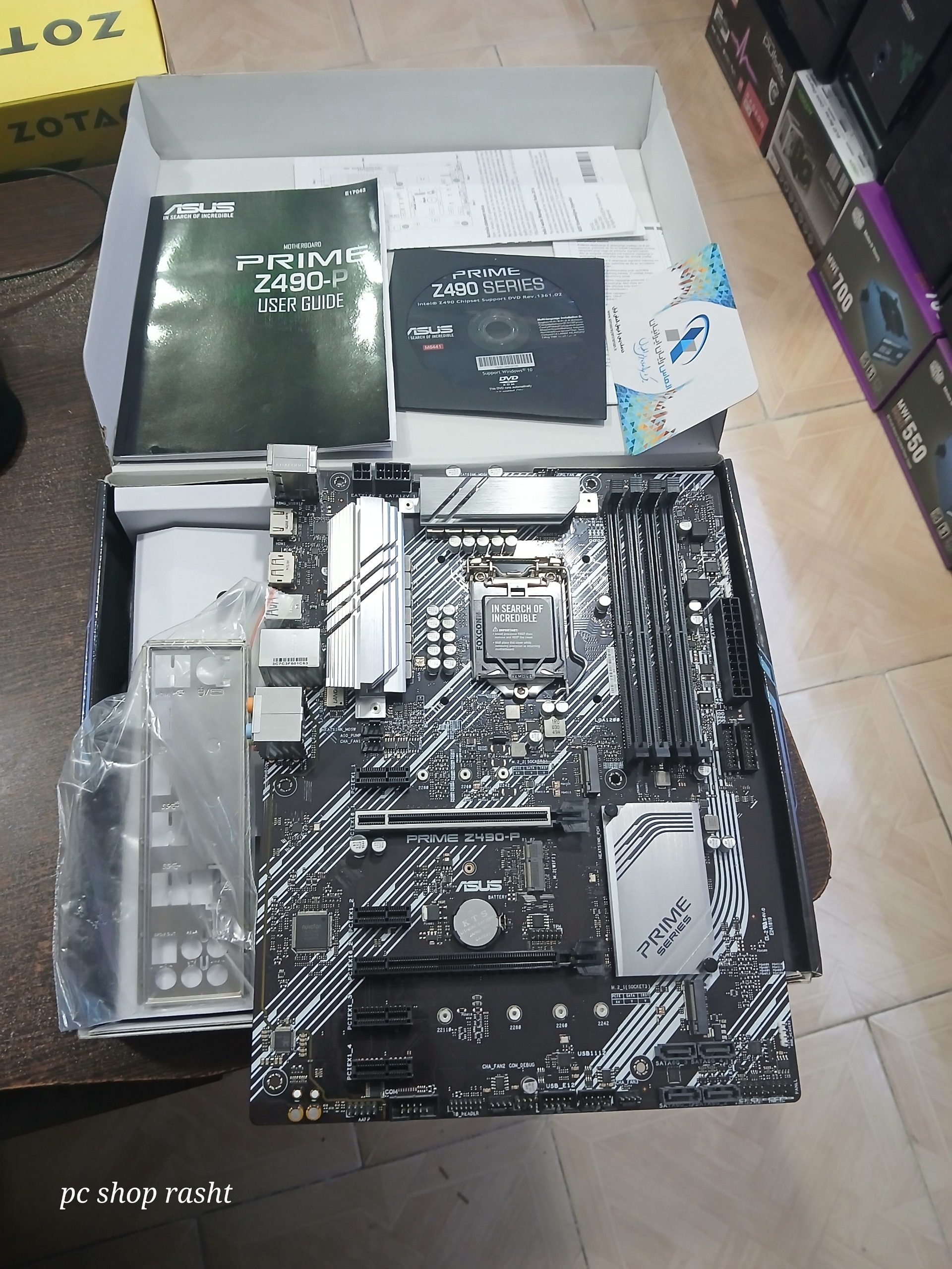 مادربرد نسل 10 z490 asus بالارده