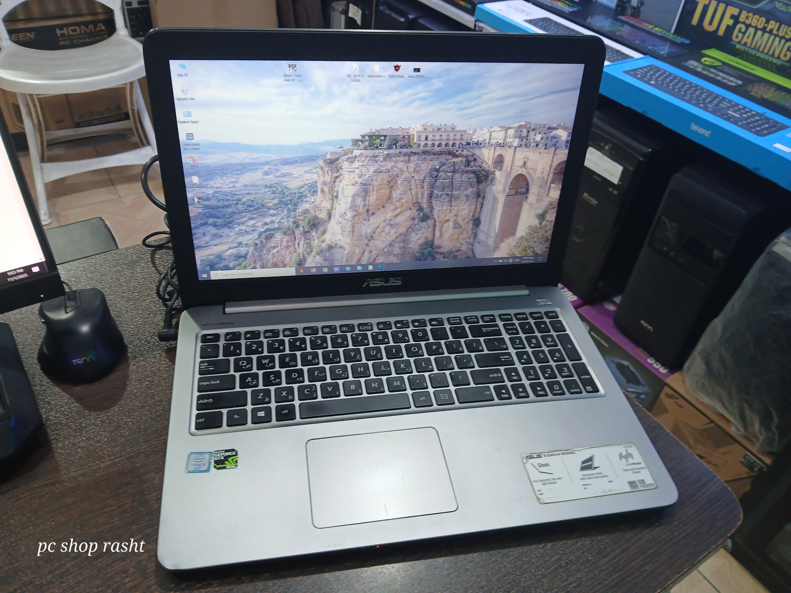 ایسوس گرافیکgtx 4gگیگ پردازنده i5