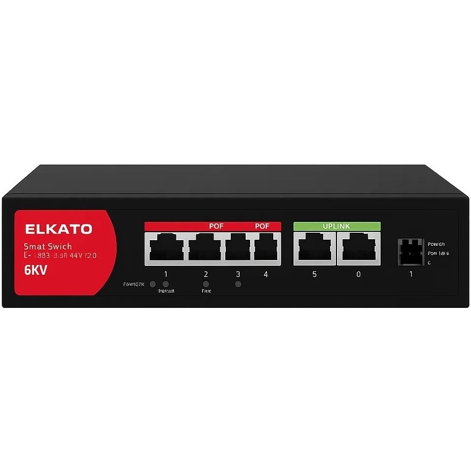 سوییچ شبکه 4 پورت الکاتو مدل EL-1SBL042BP-65W