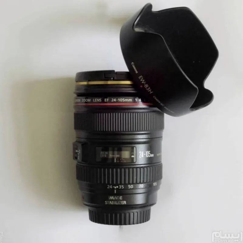 Canon EF 24-105 f4 L IS USM لنز با جعبه فیلتر