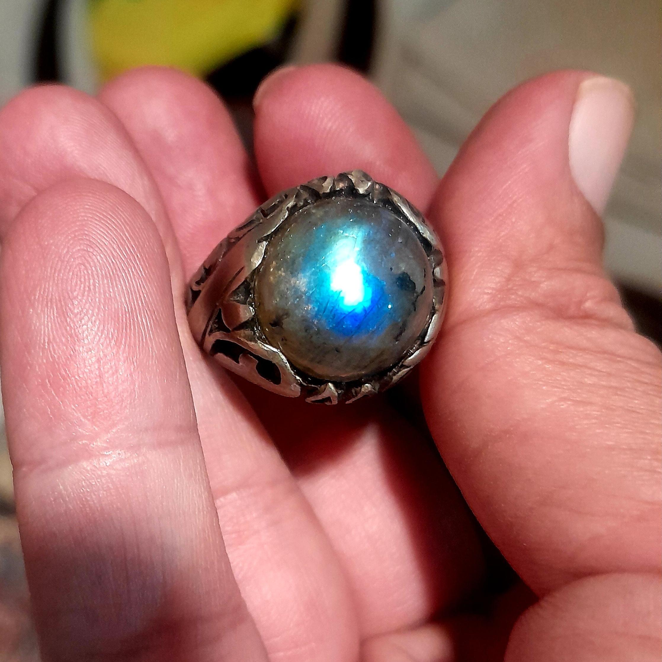 انگشتر لابرادوریت اصل چشم 3یم