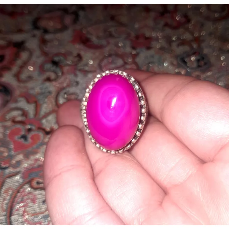 انگشتر آگاته چشم دار نایاب