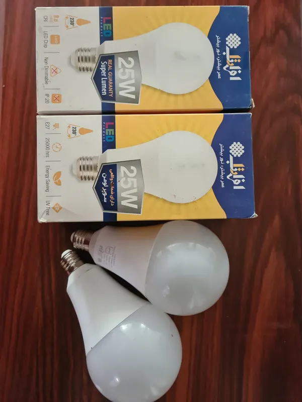 4 عدد لامپ کم مصرف افراتاب مهتابی