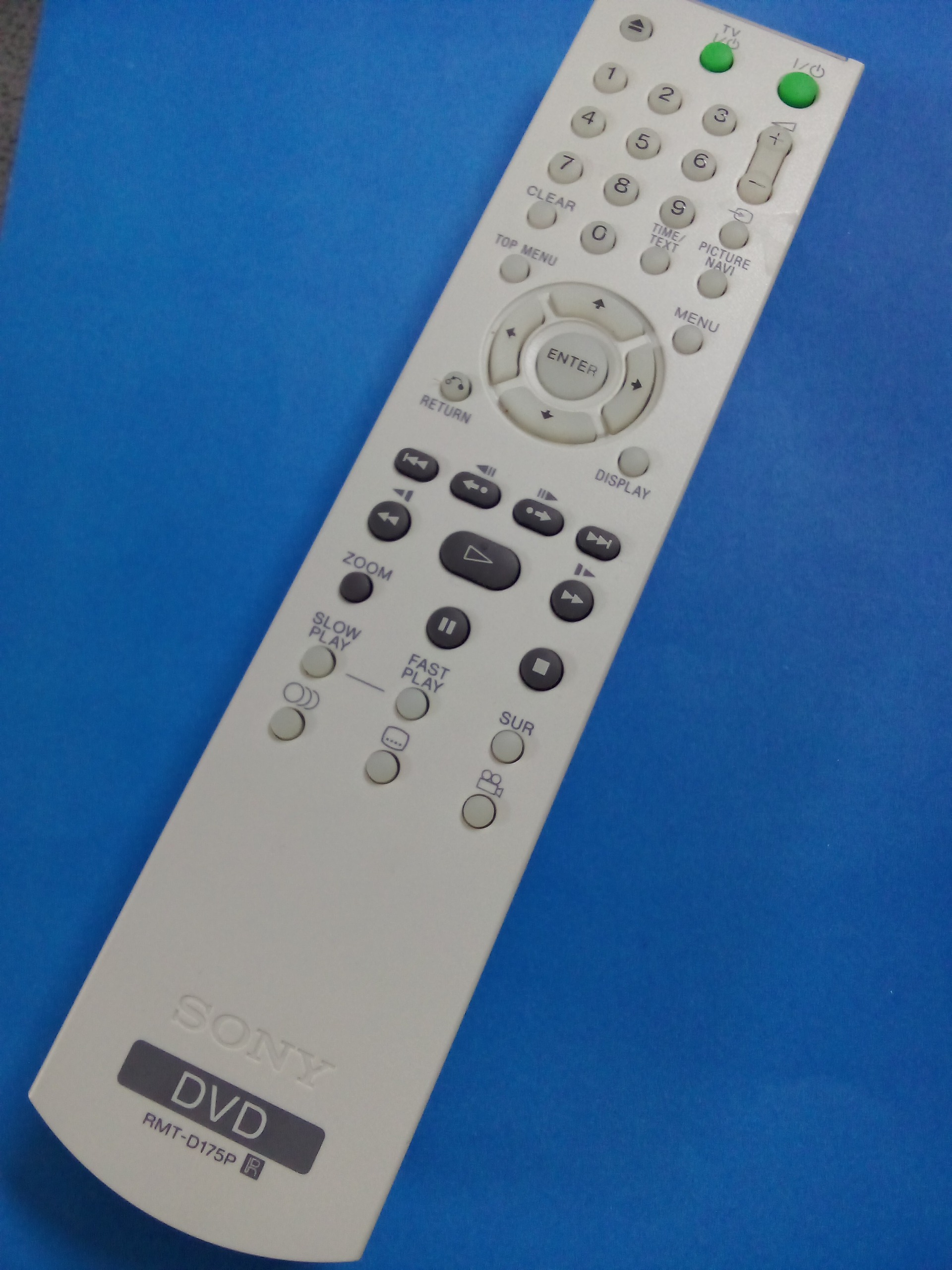 کنترل اصلی DVD player SONY