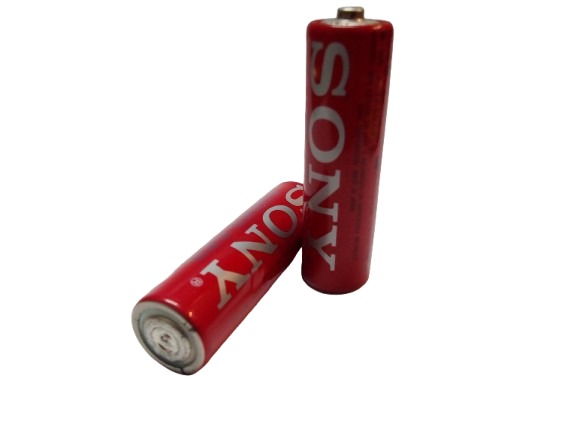 باتری قلمی سونی قرمز قدیمی دو عدد