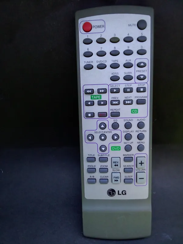 کنترل اصلی ضبط ال جی LG