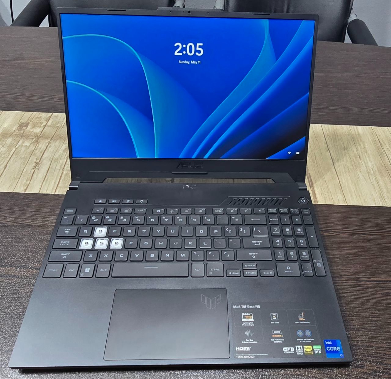 Asus tuf گیمینگ،DDR5, i7, گرافیک 3050