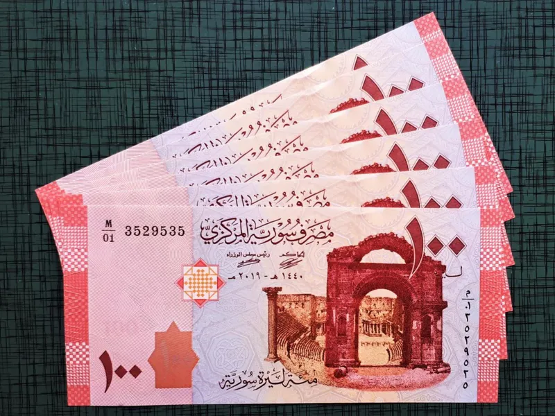 3 جفت اسکناس 100 لیره سوریه ( 6 برگ )