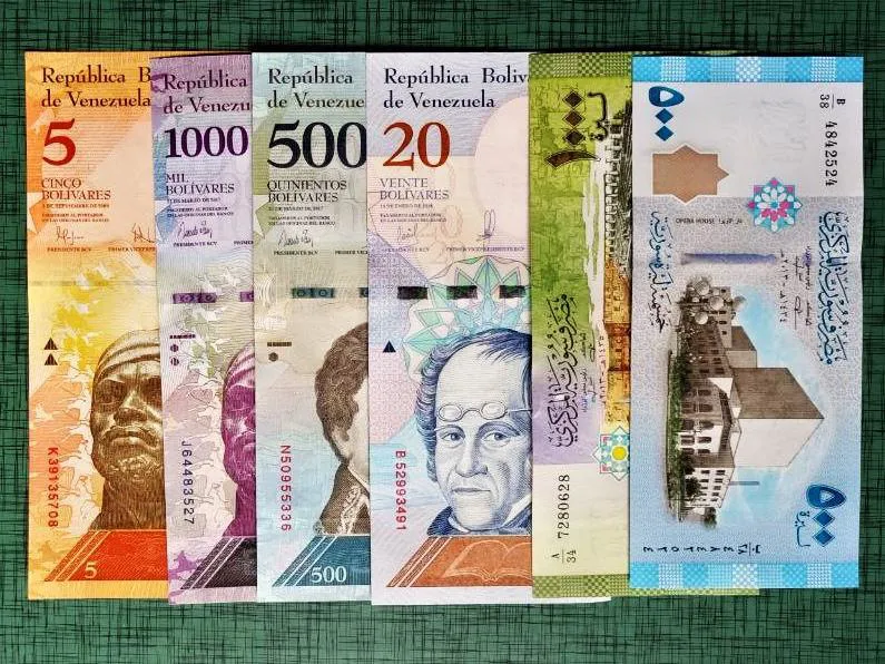 ست 6 برگ اسکناس بانکی پرفروش و زیبا