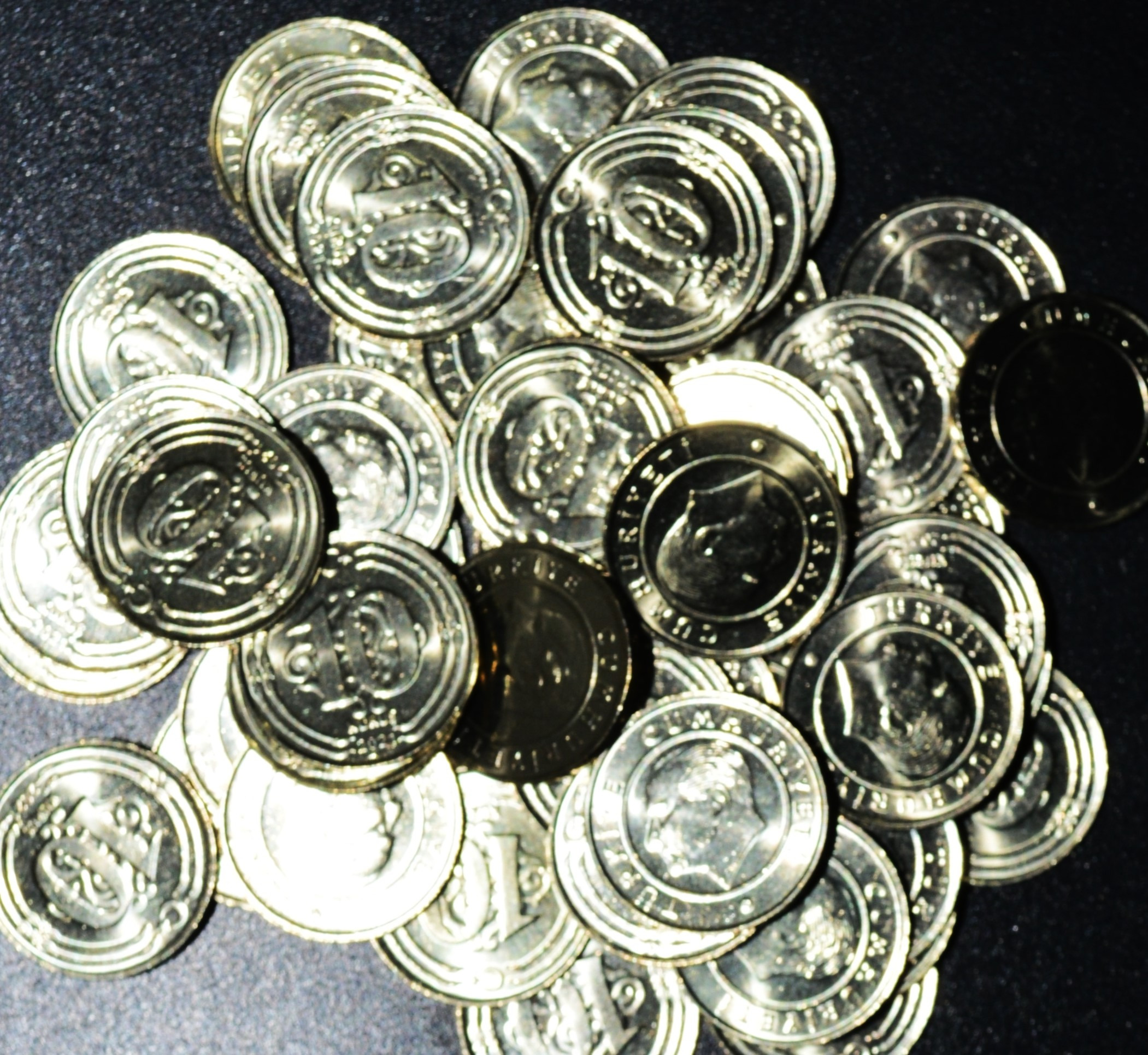 بسته 10 تایی سکه 10 قروش ترکیه بانکی