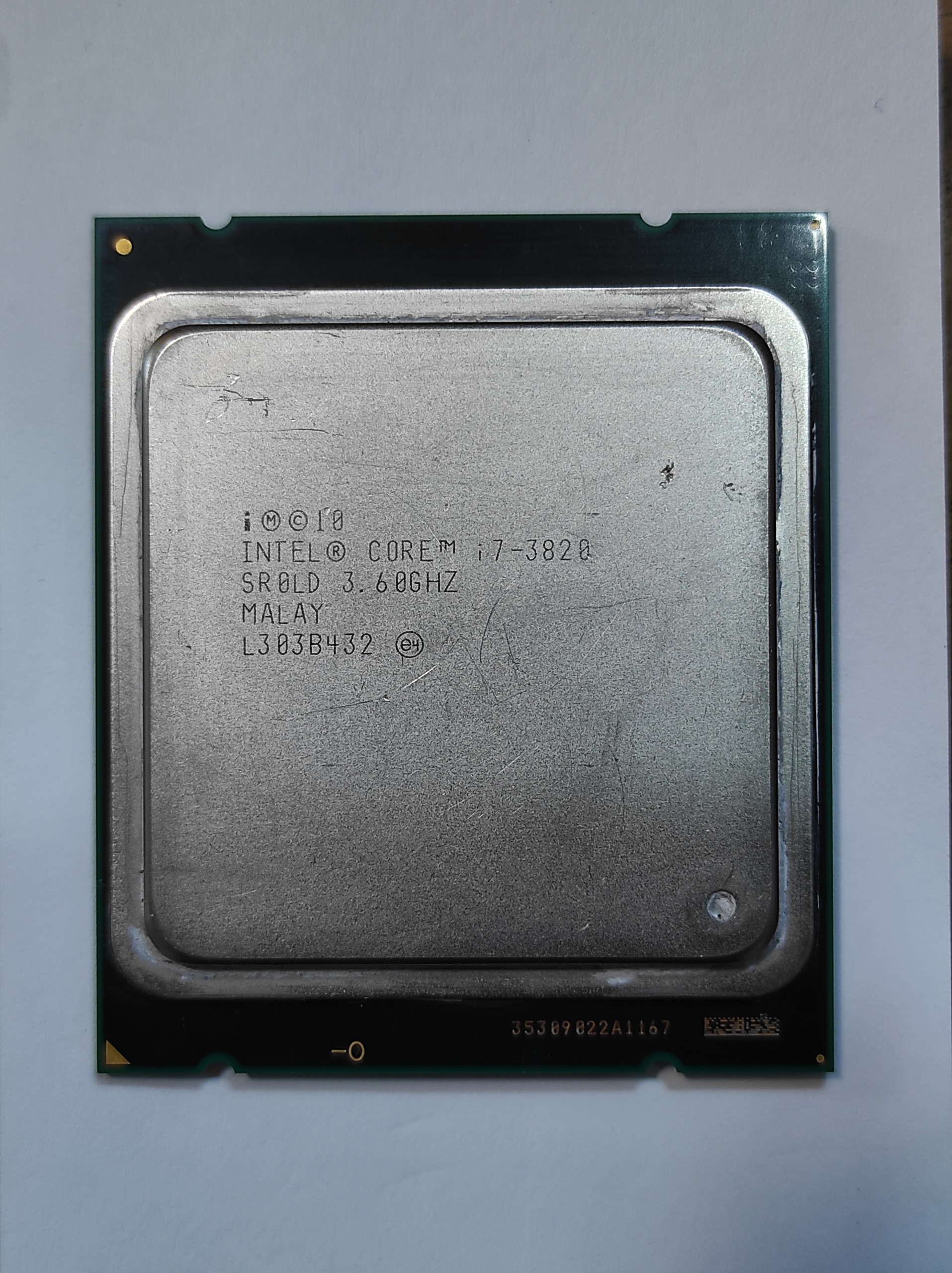 پردازنده اینتل i7-3820