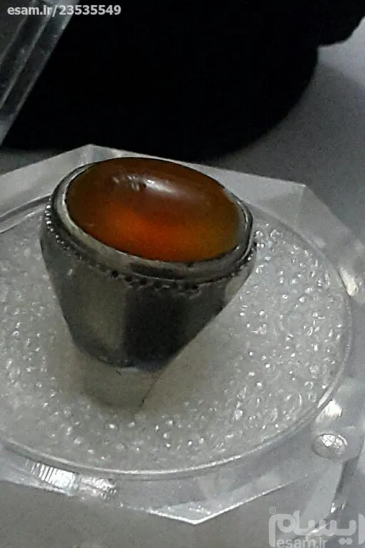 انگشتر عقیق کلاهدار یمنی