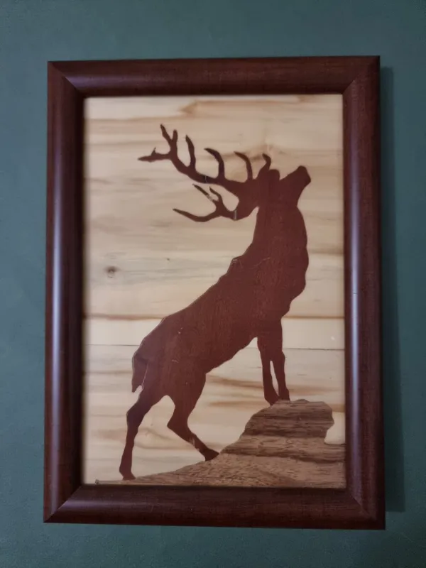 گوزن ایستاده بر صخره